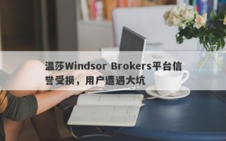 温莎Windsor Brokers平台信誉受损，用户遭遇大坑