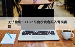 无法盈利！Trive平台投资者陷入亏损困境