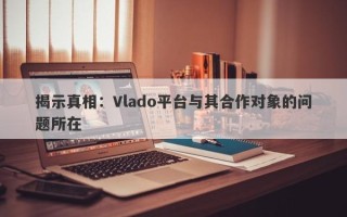 揭示真相：Vlado平台与其合作对象的问题所在