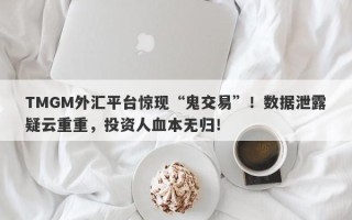 TMGM外汇平台惊现“鬼交易”！数据泄露疑云重重，投资人血本无归！