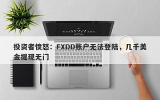 投资者愤怒：FXDD账户无法登陆，几千美金提现无门