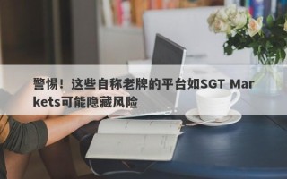 警惕！这些自称老牌的平台如SGT Markets可能隐藏风险