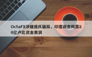 OctaFX涉嫌庞氏骗局，印度调查揭露80亿卢比资金黑洞