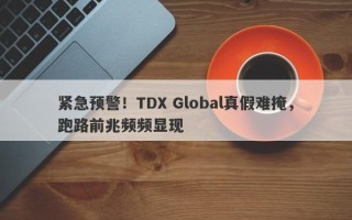 紧急预警！TDX Global真假难掩，跑路前兆频频显现