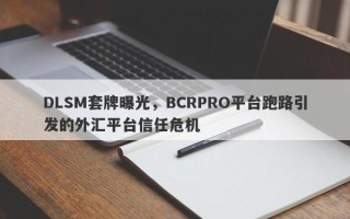 DLSM套牌曝光，BCRPRO平台跑路引发的外汇平台信任危机