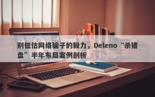 别低估网络骗子的毅力，Deleno“杀猪盘”半年布局案例剖析