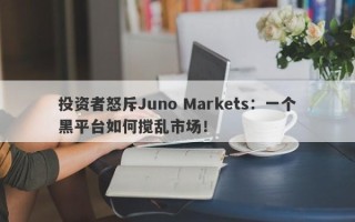 投资者怒斥Juno Markets：一个黑平台如何搅乱市场！