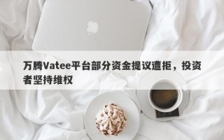 万腾Vatee平台部分资金提议遭拒，投资者坚持维权