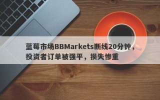 蓝莓市场BBMarkets断线20分钟，投资者订单被强平，损失惨重