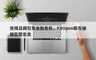 洗钱丑闻引发金融危机，FXOpen股东被捕监管出击