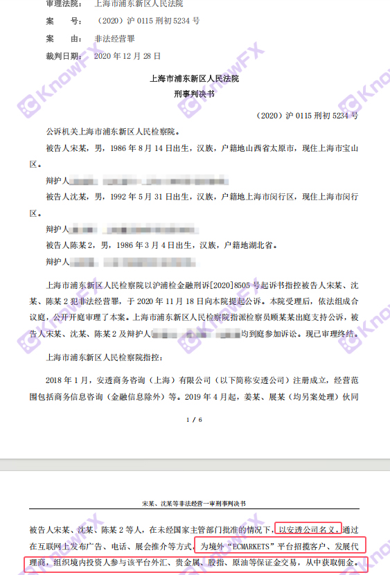 Has been filed!ECMARKETS Shanghai Ten million US dollars fraud cases "come back again"!Roll away the millions of hard -earned money again!-第4张图片-要懂汇