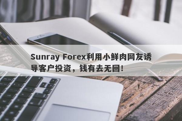 Sunray Forex利用小鲜肉网友诱导客户投资，钱有去无回！-第1张图片-要懂汇