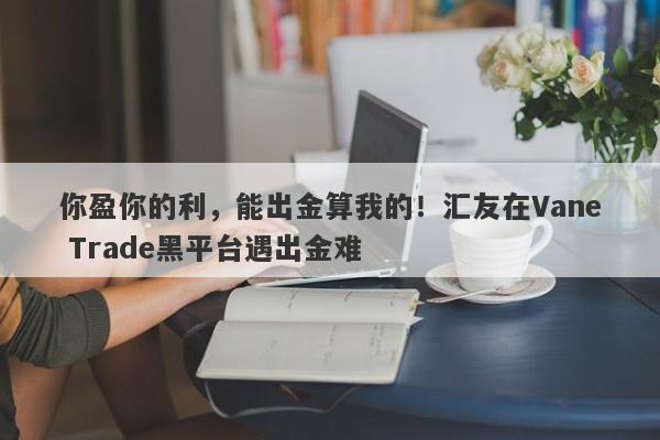 你盈你的利，能出金算我的！汇友在Vane Trade黑平台遇出金难-第1张图片-要懂汇