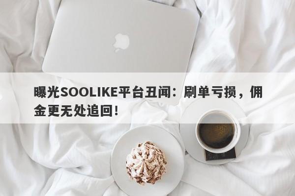 曝光SOOLIKE平台丑闻：刷单亏损，佣金更无处追回！-第1张图片-要懂汇