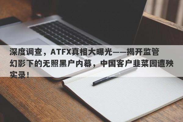 深度调查，ATFX真相大曝光——揭开监管幻影下的无照黑户内幕，中国客户韭菜园遭殃实录！-第1张图片-要懂汇