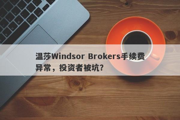 温莎Windsor Brokers手续费异常，投资者被坑？-第1张图片-要懂汇