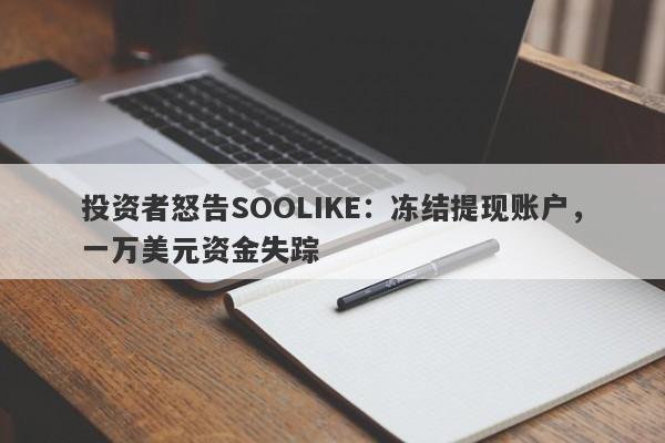 投资者怒告SOOLIKE：冻结提现账户，一万美元资金失踪-第1张图片-要懂汇